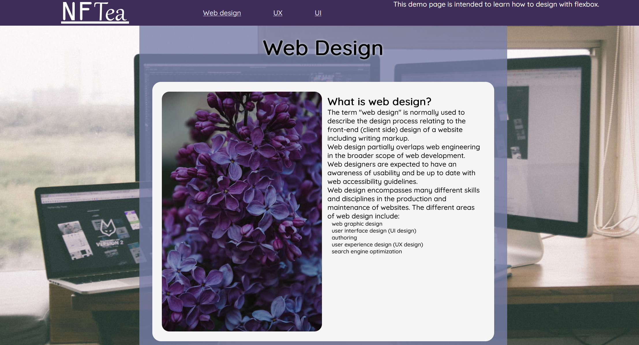 Web design year 1